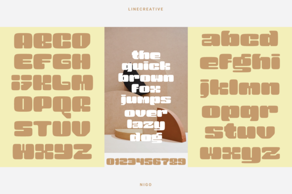 Nigo Font PNG with transparent background - Preview 1