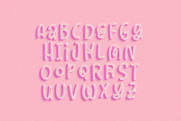 Powerful Trio Font PNG with transparent background - Preview 5