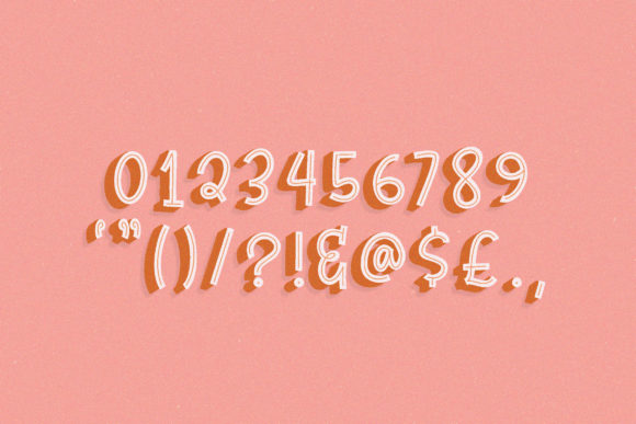 Powerful Trio Font PNG with transparent background - Preview 6