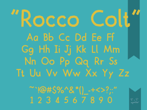 Rocco Colt Font PNG with transparent background - Preview 2