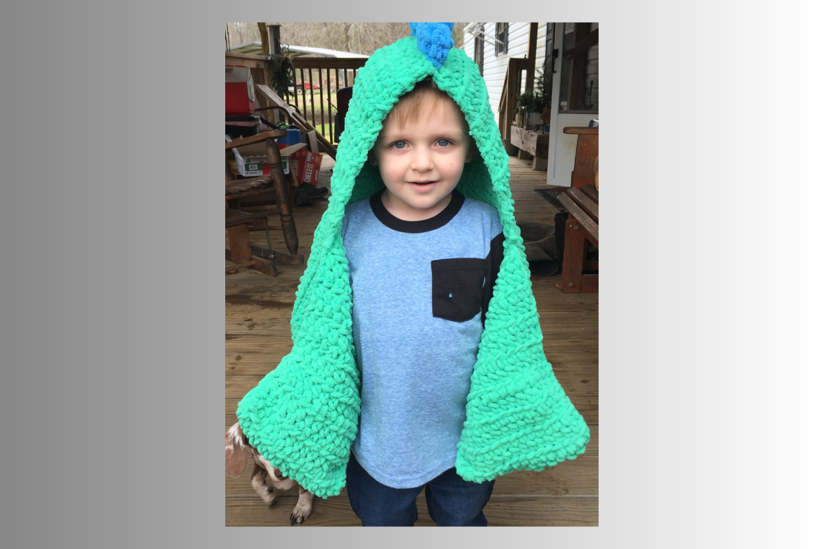 Stegosaurus Hooded Scarf