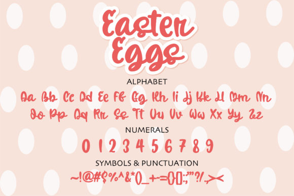 Easter Eggs Font - Preview 1
