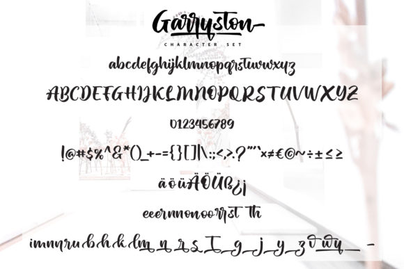 Garryston Font - Preview 3