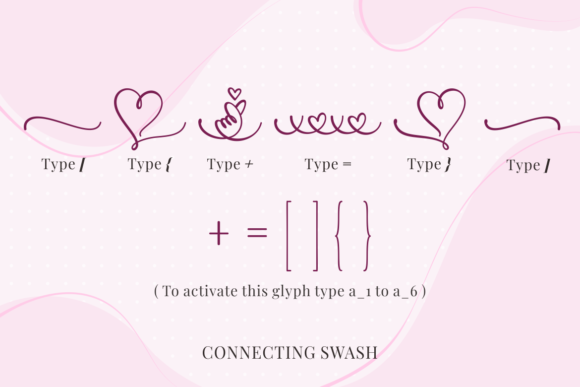 Kiss Hug Love You Font PNG with transparent background - Preview 3