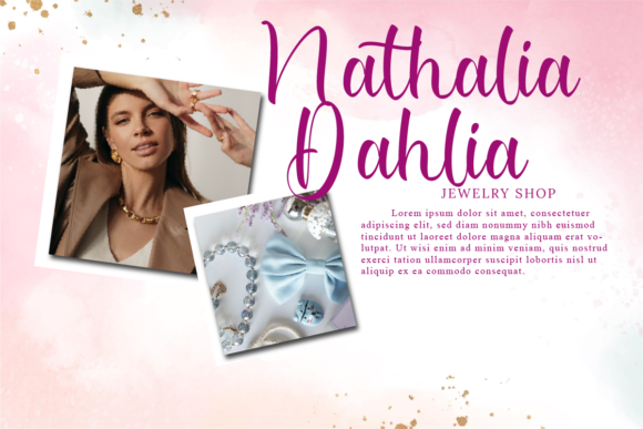 Michaela Roselyn Font PNG with transparent background - Preview 4