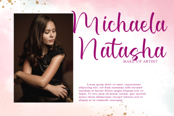 Michaela Roselyn Font PNG with transparent background - Preview 5