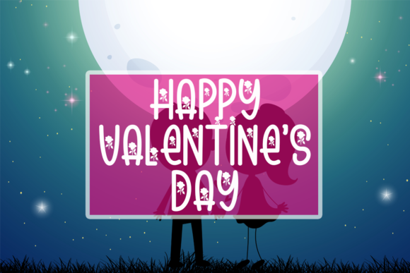 Midnight in Valentine Font PNG with transparent background - Preview 4