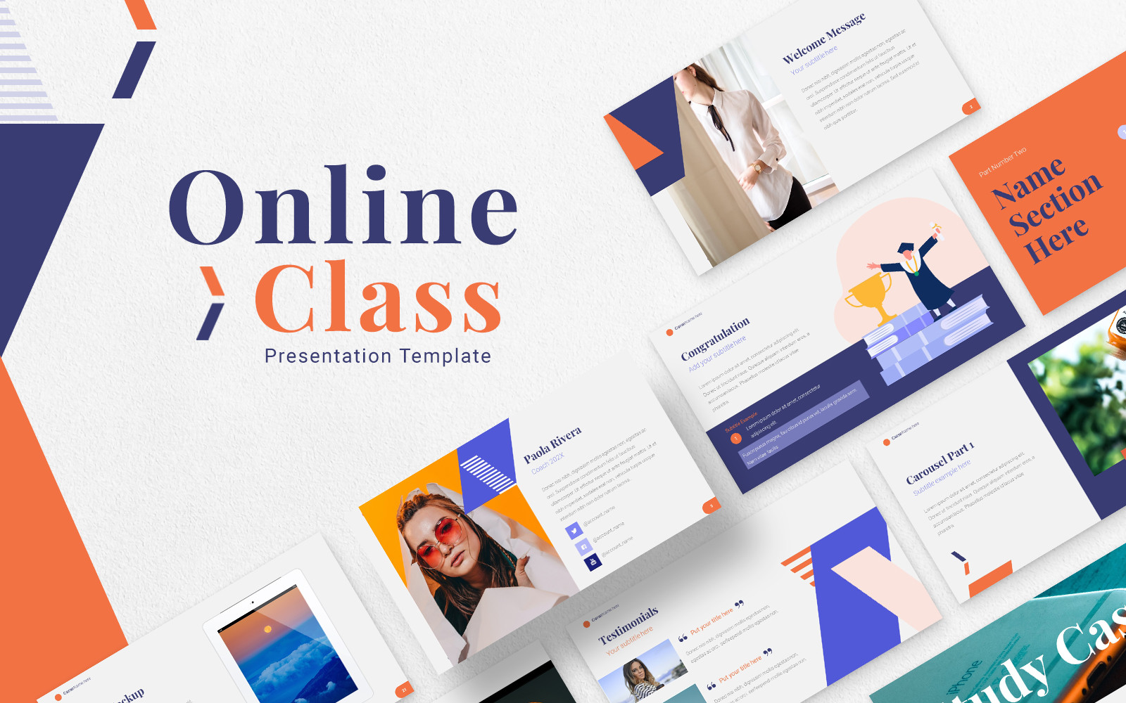 Professional Online Course Presentation Template with Editable Designs and Bonus Visual Assets
