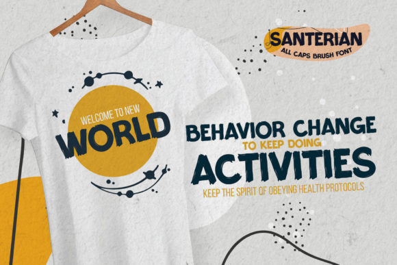 Santerian Font PNG with transparent background - Preview 1