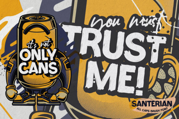 Santerian Font PNG with transparent background - Preview 2