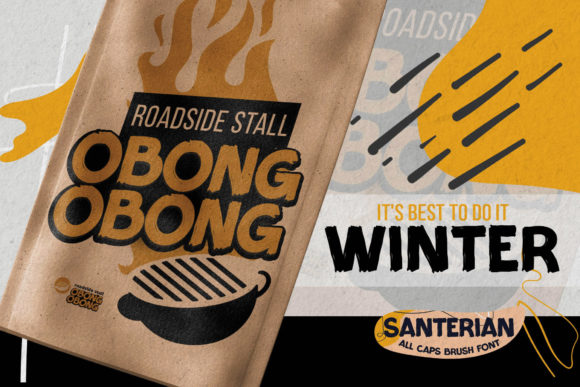 Santerian Font PNG with transparent background - Preview 3