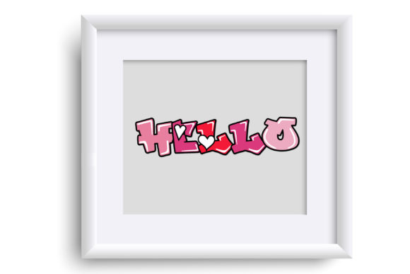 Hip Heart Font PNG with transparent background - Preview 3