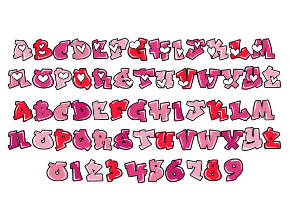 Hip Heart Font PNG with transparent background - Preview 5