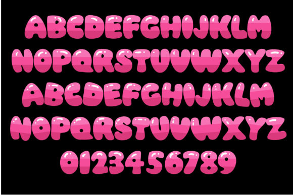 I Love Pink Font PNG with transparent background - Preview 1