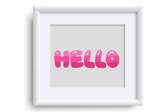 I Love Pink Font PNG with transparent background - Preview 3