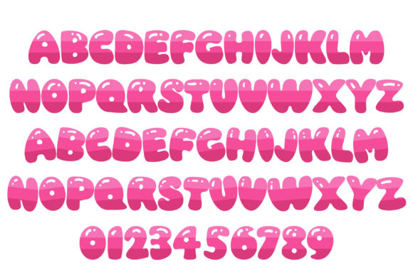 I Love Pink Font PNG with transparent background - Preview 5