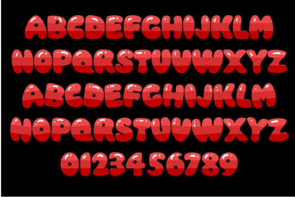 I Love Red Font - Preview 1