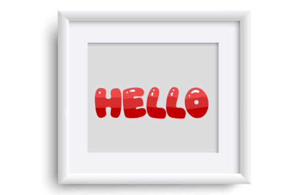 I Love Red Font - Preview 3