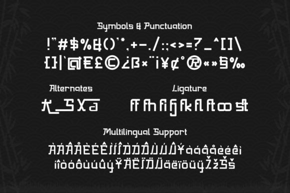 Kurayami Font PNG with transparent background - Preview 2