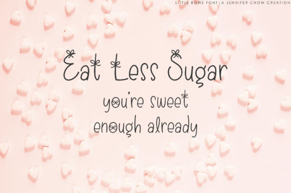 Little Bows Font PNG with transparent background - Preview 2