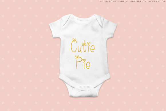 Little Bows Font PNG with transparent background - Preview 4