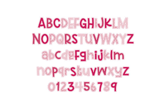 Love Berries Font PNG with transparent background - Preview 1