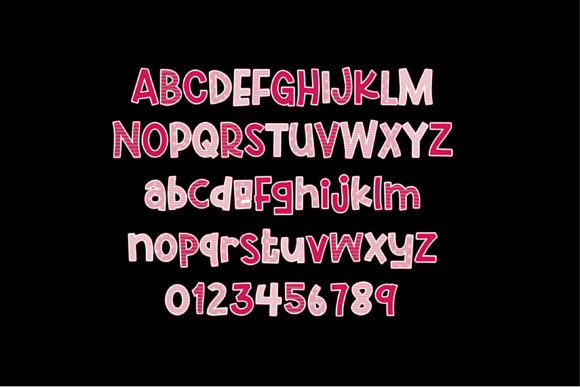 Love Berries Font PNG with transparent background - Preview 2