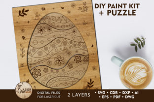 Paint KIT DIY Laser Cut Files EASTER Graphic by LaserCutano · Creative ...