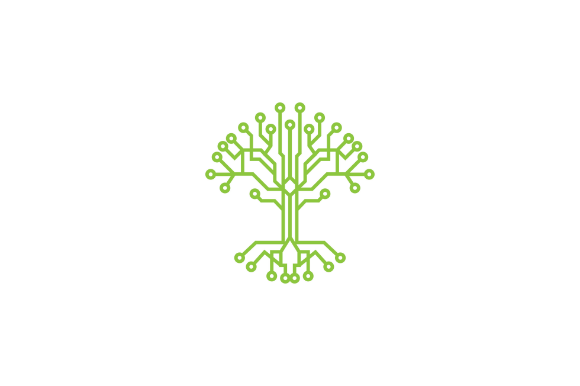 Tech Tree Logo Design Vector Template Graphic by nipnoob · Creative Fabrica