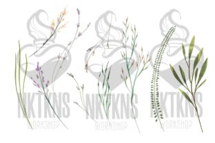 Wild Flowers Watercolor Clipart Graphic by NKTKNS · Creative Fabrica