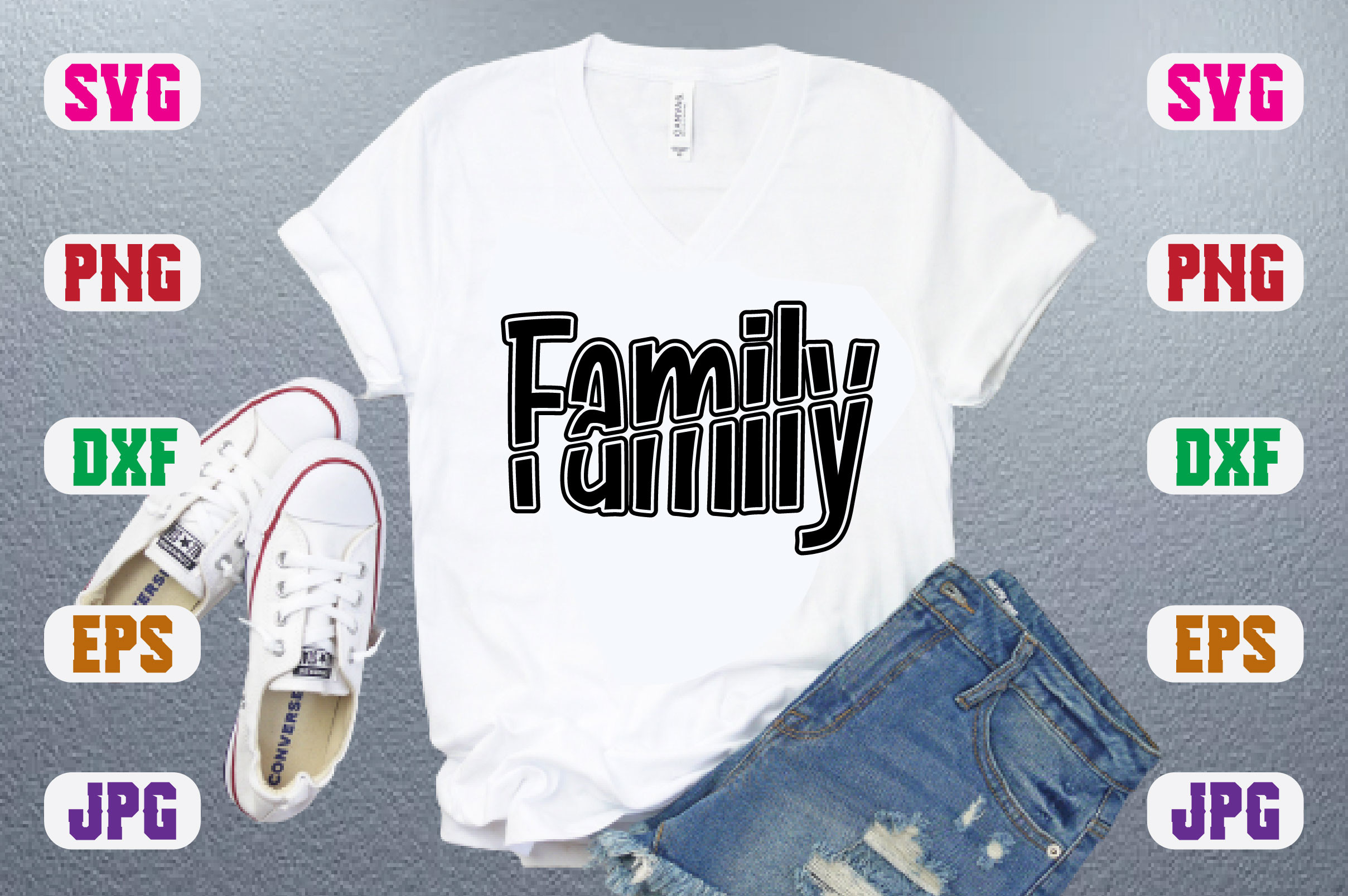 Family Graphic by T.D. House · Creative Fabrica