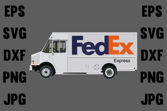 N Scale NH195 Dave's Decals FedEx Truck Decals On Clear Ground – Express Livery