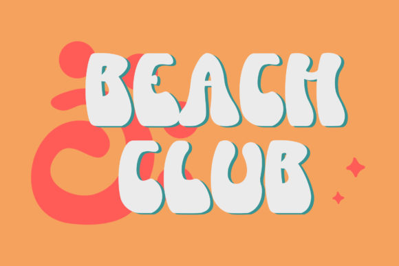 Hot Party Font PNG with transparent background - Preview 1