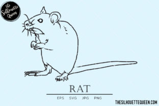 Rat Vector Graphic by LoveleenKaurLLC · Creative Fabrica
