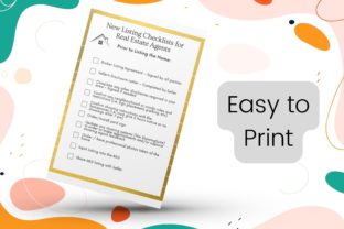 Real Estate New Listing Checklist Graphic by Realtor Templates ...