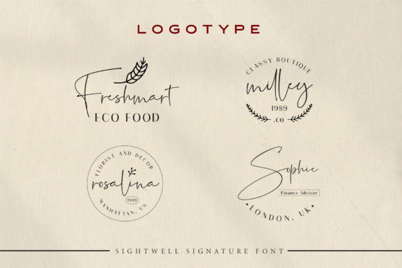 Sightwell Signature Font PNG with transparent background - Preview 3