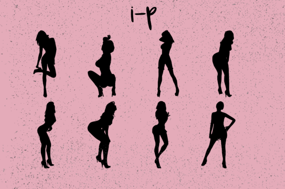 Attractive Female Poses Font - Preview 6