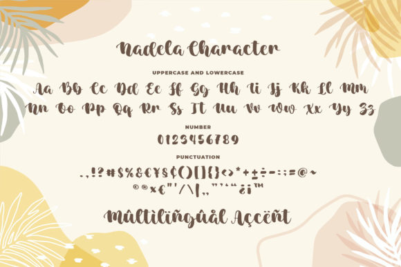 Nadela Font PNG with transparent background - Preview 3