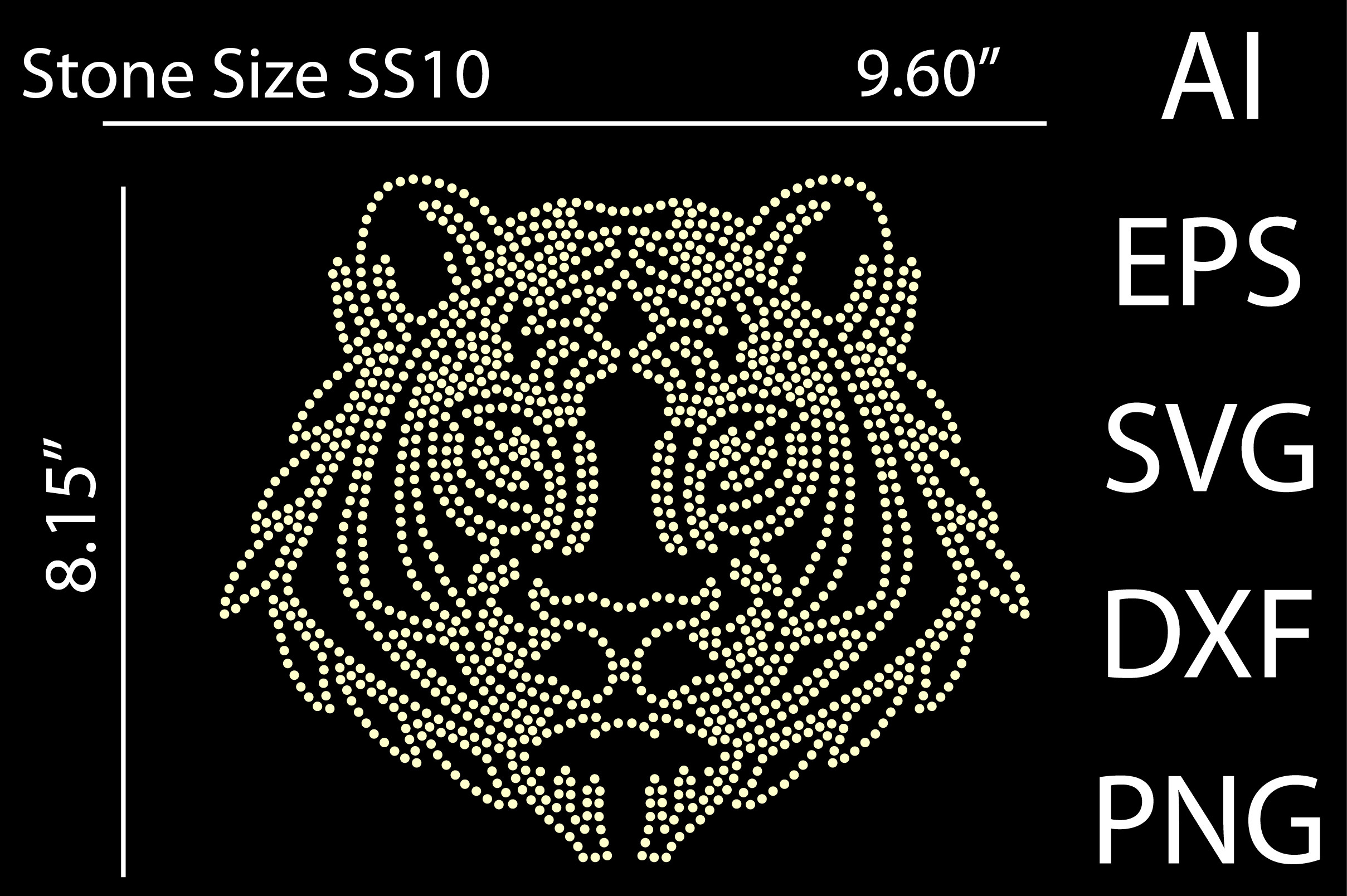 Tigers Rhinestone Design Tiger Rhinestone Design Graphic by Trusted Designer · Creative Fabrica