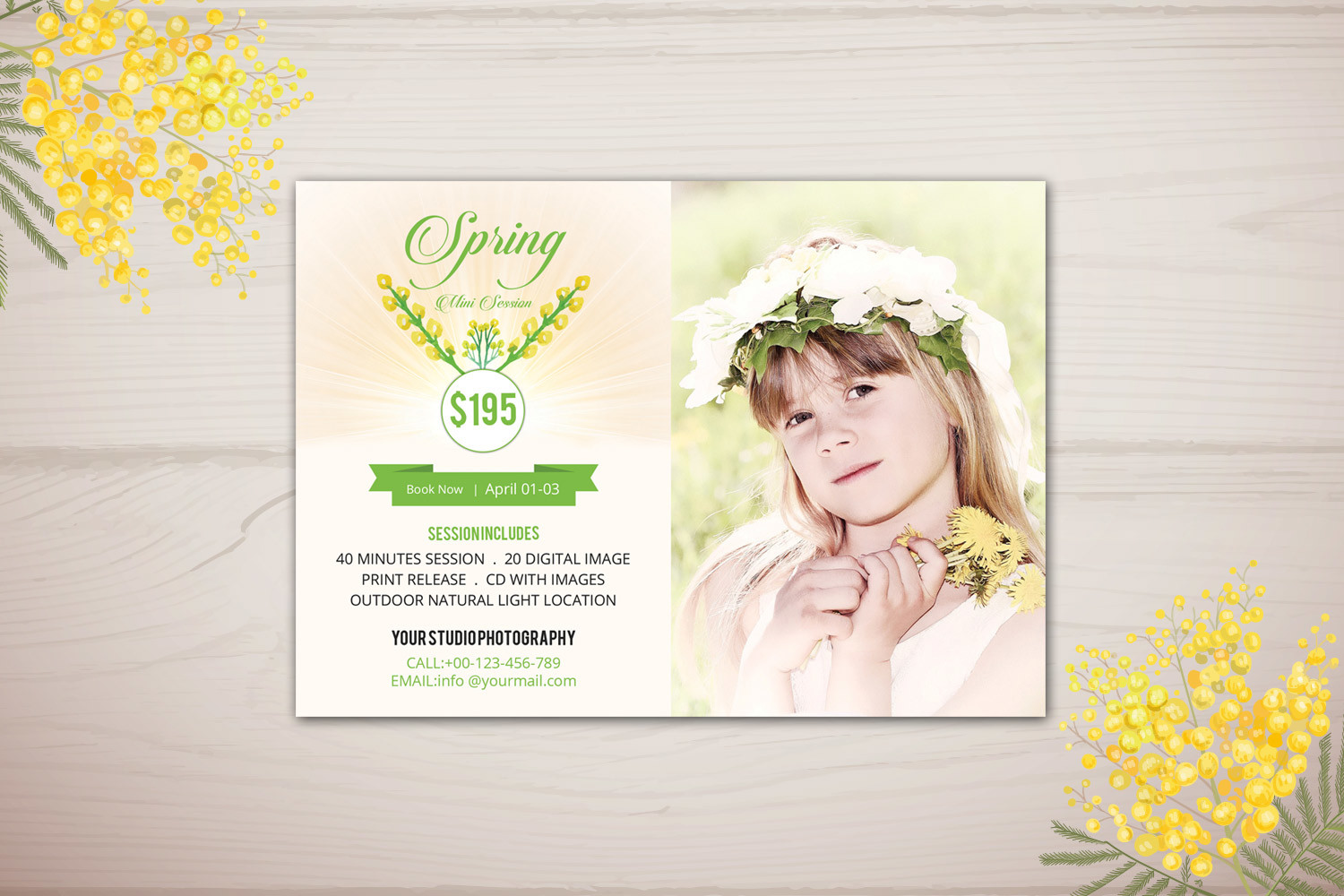 Spring Mini Session Template Graphic by sistecbd · Creative Fabrica