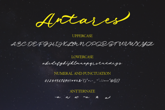 Antares Font - Preview 1