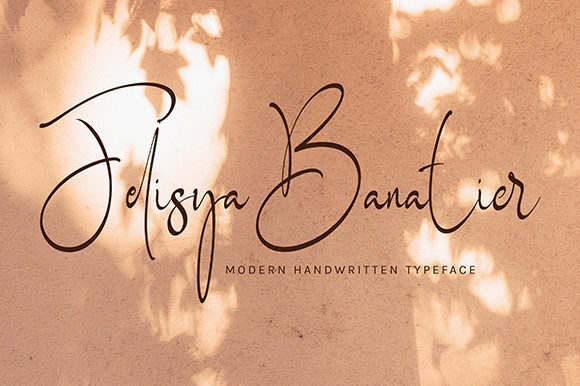 Felisya Banatier Font PNG with transparent background - Preview 1