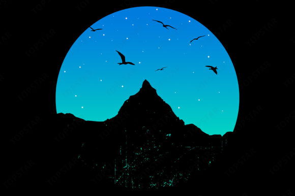 Matterhorn Silhouette Mountain Outline