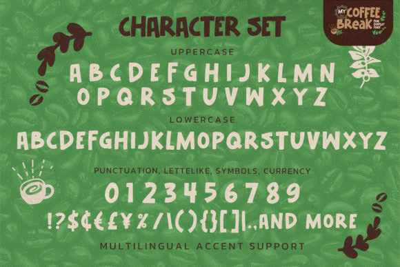 My Coffee Break Font font preview - 6