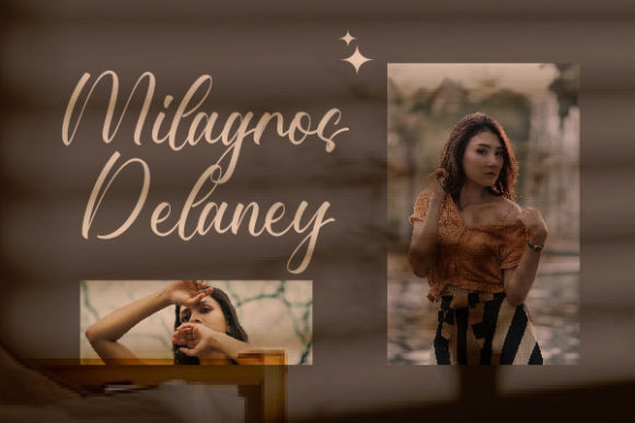 Roslyn Aaliyah Font PNG with transparent background - Preview 1