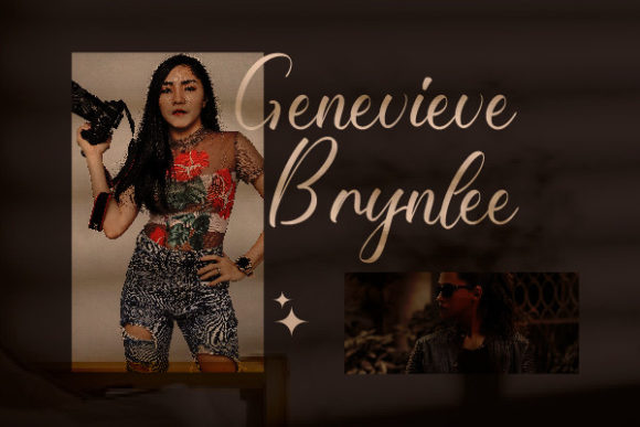 Roslyn Aaliyah Font PNG with transparent background - Preview 2