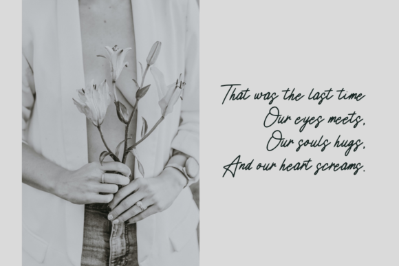 Rossa Maria Font PNG with transparent background - Preview 3