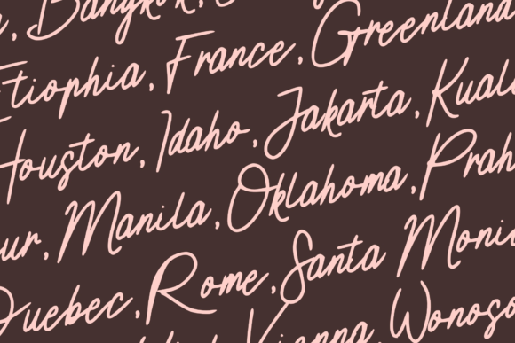 Rossa Maria Font PNG with transparent background - Preview 5