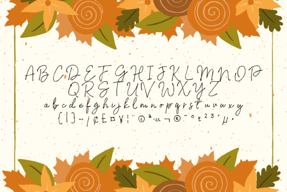 Signature Letter Font PNG with transparent background - Preview 1