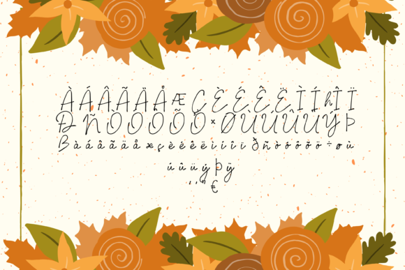 Signature Letter Font PNG with transparent background - Preview 2